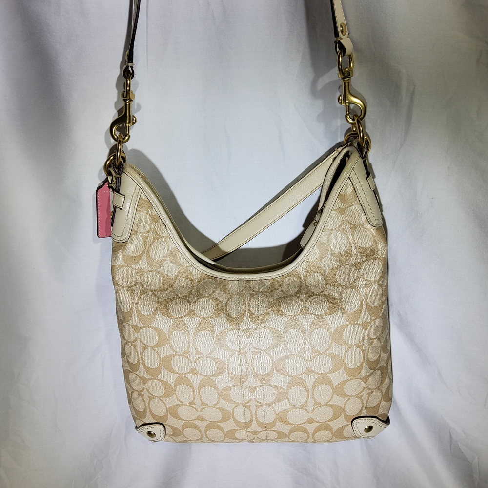 Coach Beige and Pink Women's Bag - Picture 4 of 14